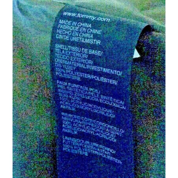 Tommy Hilfiger Winter Womens Hooded Jacket Steel Gray Color With Fur Edging On H - Picture 4 of 7